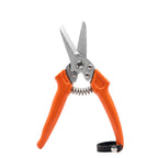 9 inch hoof trimming shears with orange handles for sheep and goats