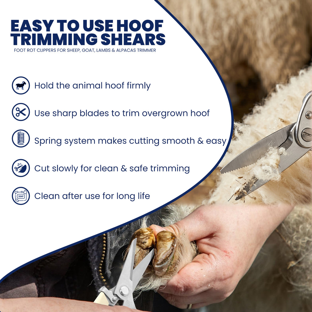 9 inch hoof trimming shears – view 4