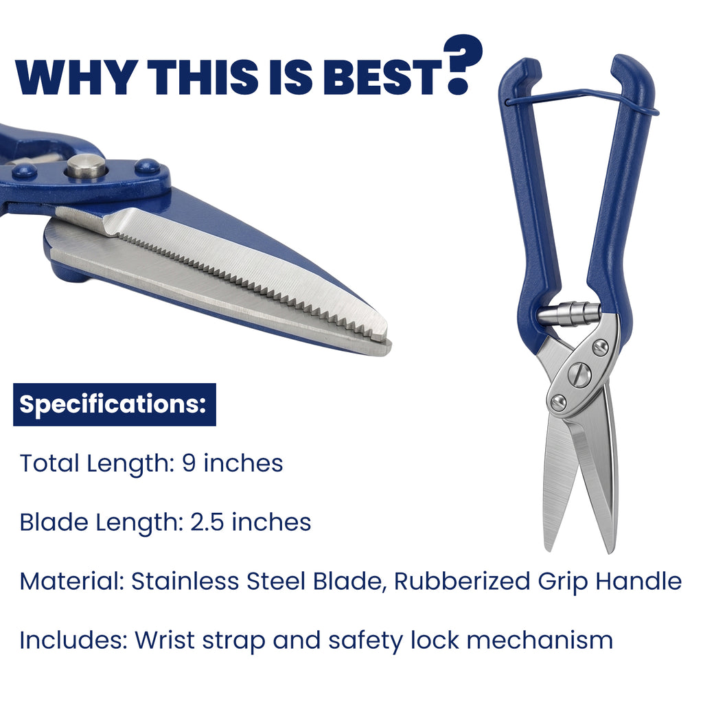 9 inch hoof trimming shears – view 5