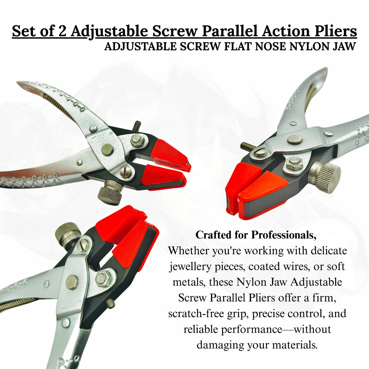 Parallel-action jaws for secure and uniform grip

