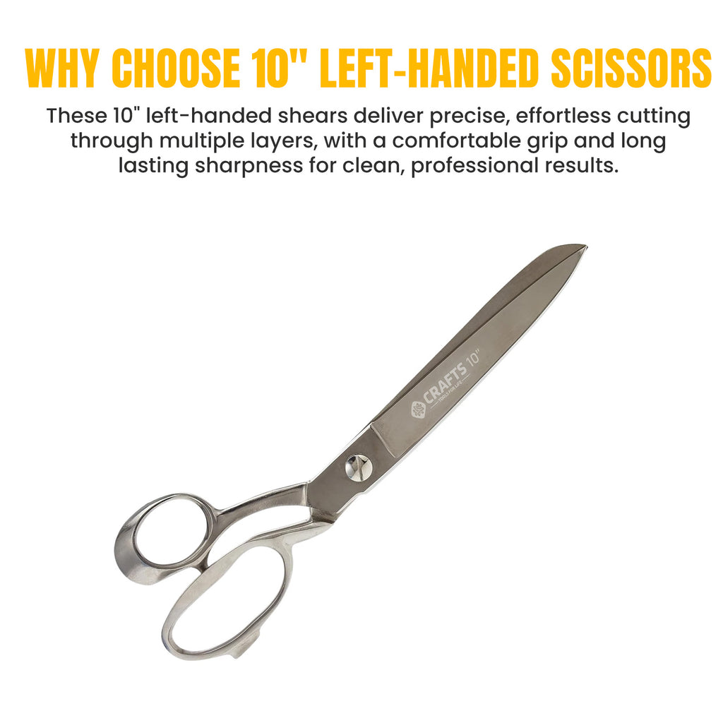 Left-handed tailor shears 10 inch by Tools Master UK