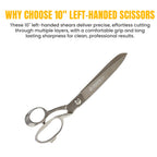 Left-handed tailor shears 10 inch by Tools Master UK