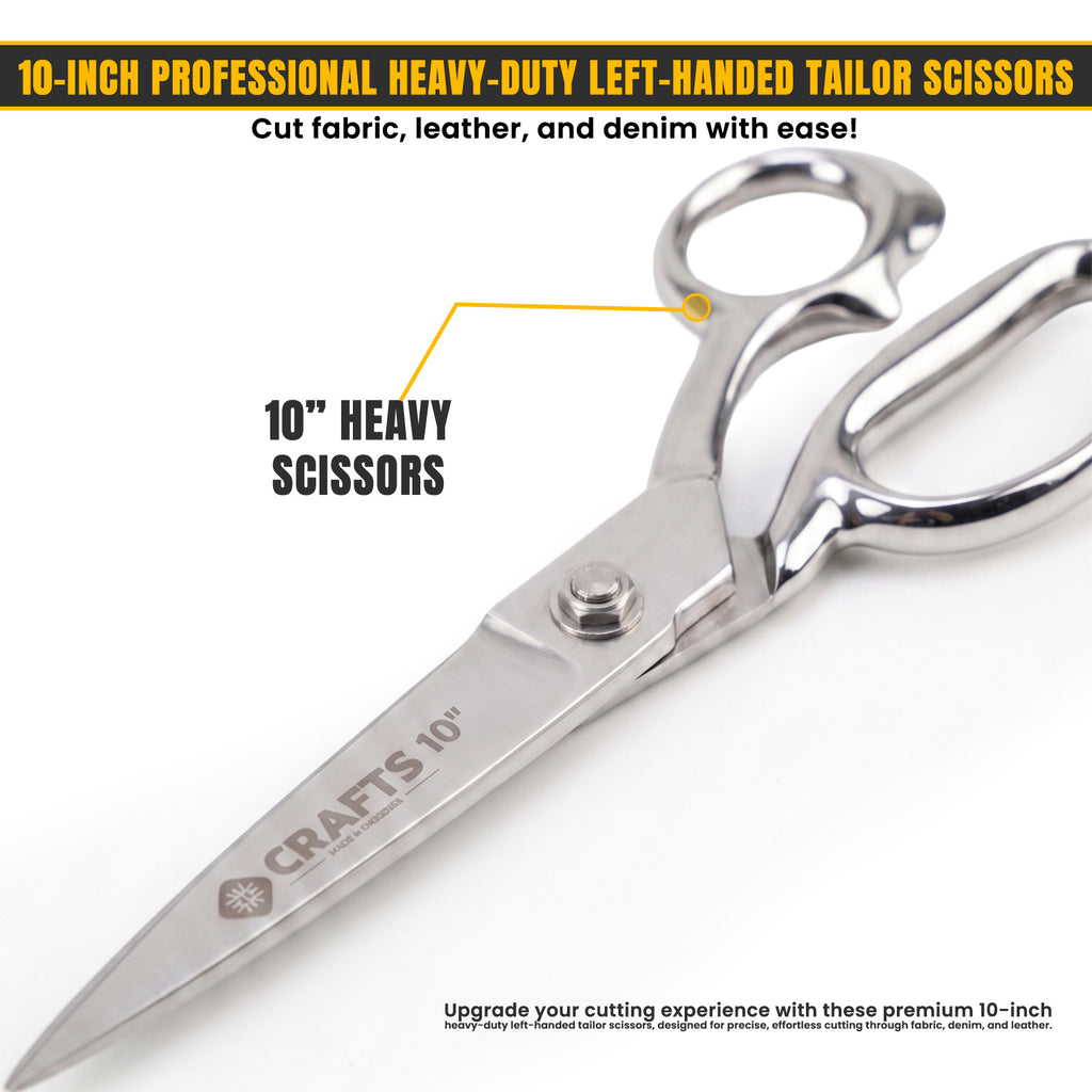 10 inch left-handed fabric scissors for dressmaking