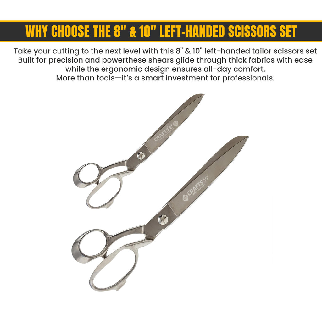 Left-handed tailor shears 8 inch by Tools Master UK