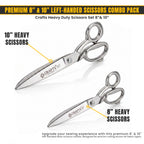 8 inch left-handed fabric scissors for dressmaking