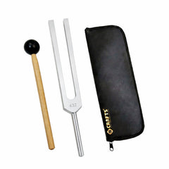 NS Crafts 432 Hz tuning fork with mallet and pouch – image 1