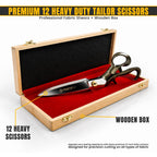 Premium 12 inch fabric and leather shears