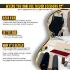 Ergonomic handle on premium 12 inch shears