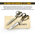 Premium tailor scissors set by Tools Master UK