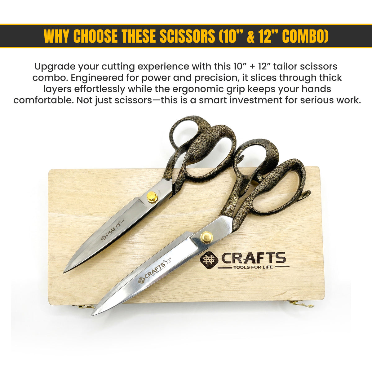 Premium tailor scissors set by Tools Master UK