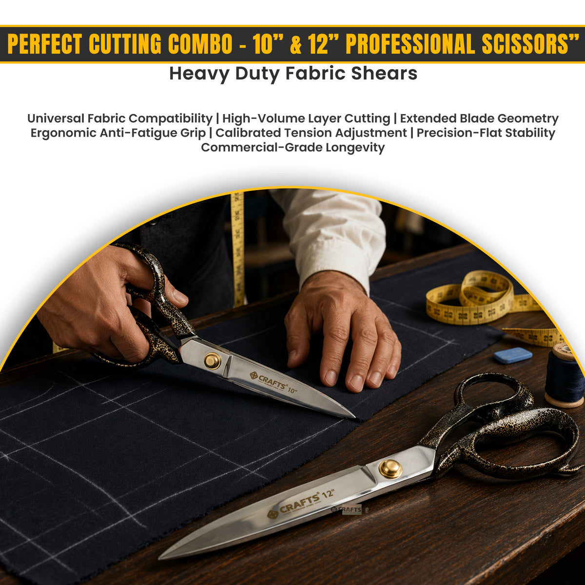 12 inch premium tailor scissors