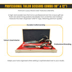 Professional leather and upholstery shears set