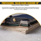 10 inch black leather and upholstery shears