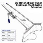 66 inch ratchet calf puller – view 3