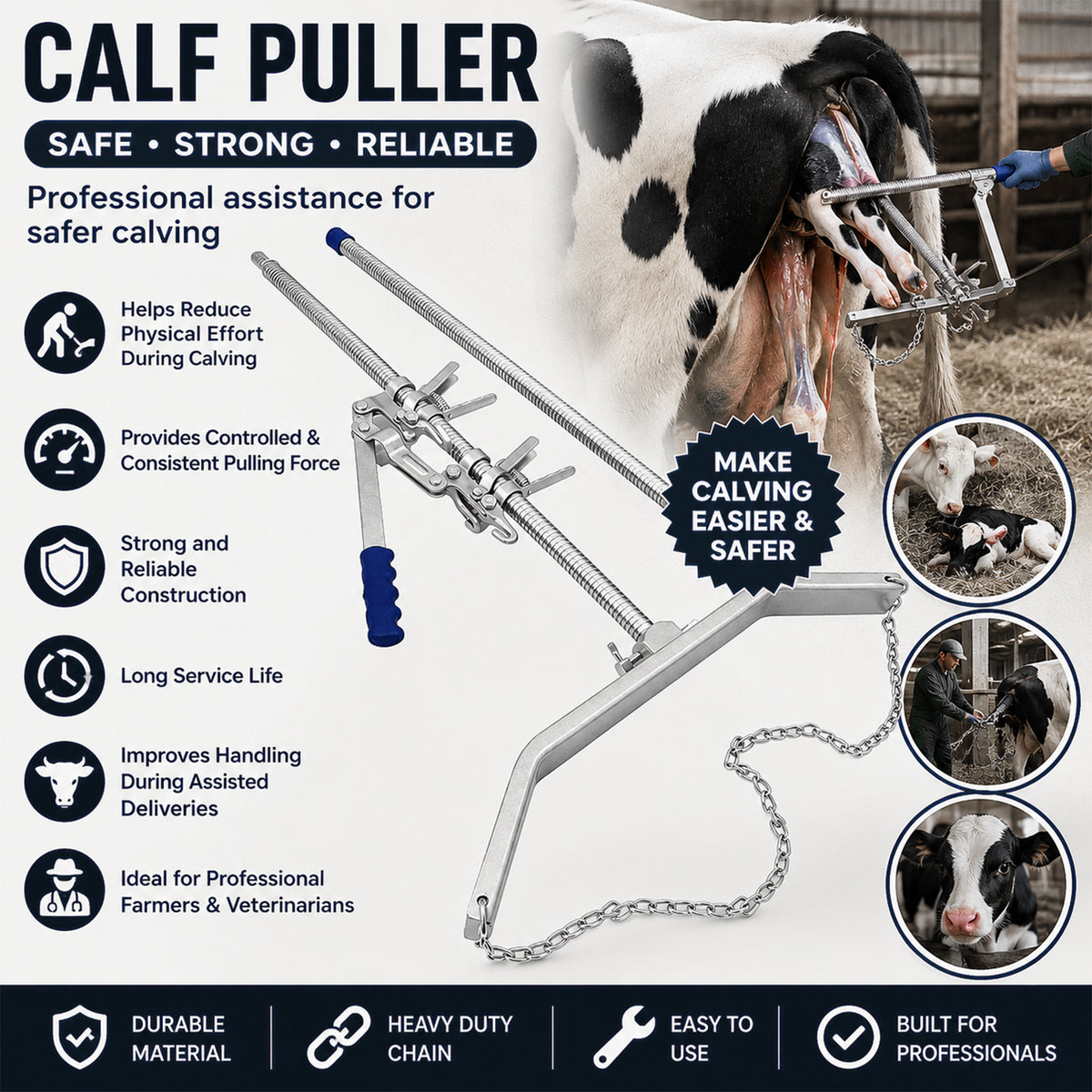 66 inch ratchet calf puller – view 5