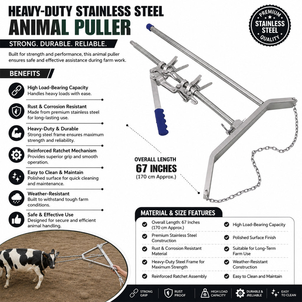 66 inch ratchet calf puller – view 6