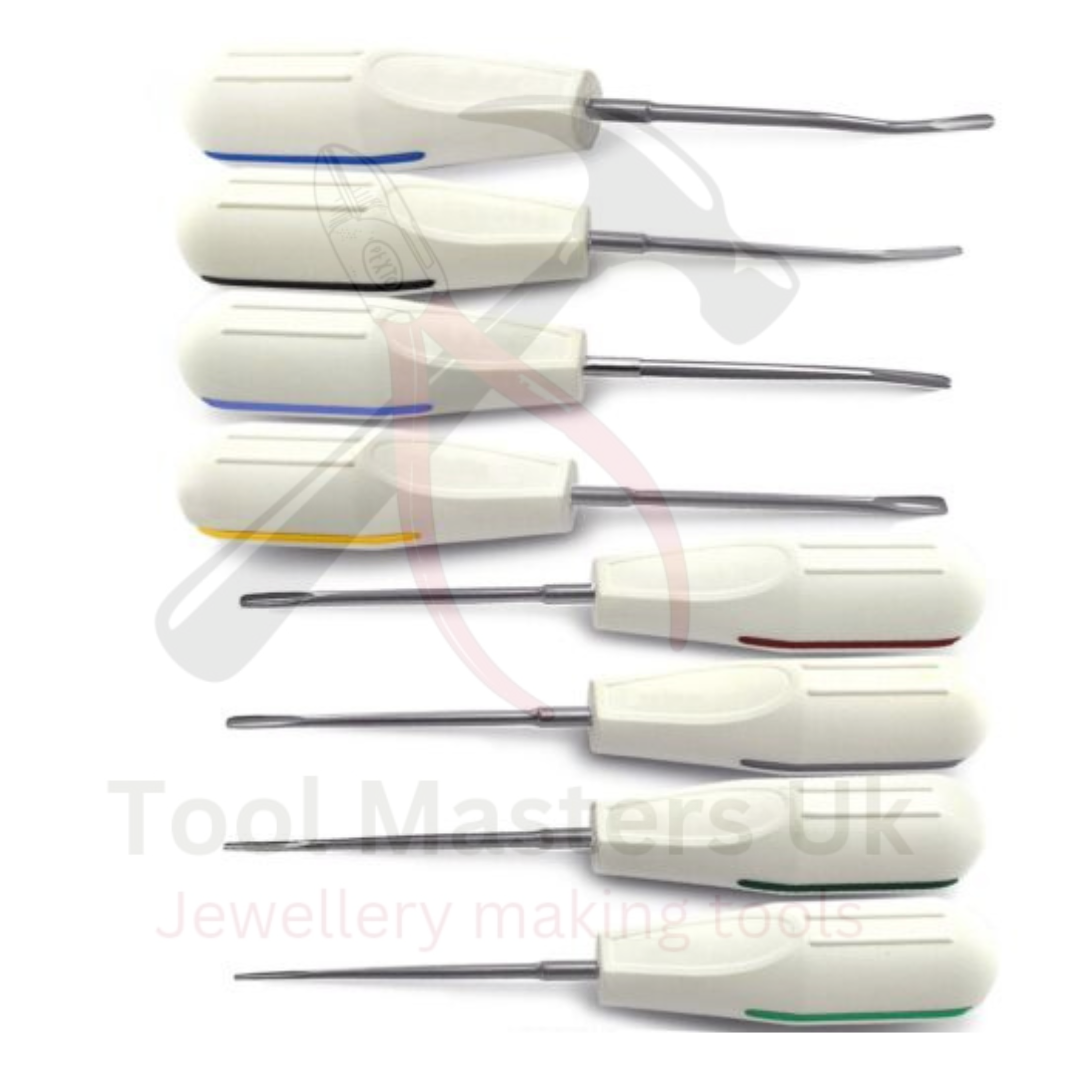 Set Of 8 Luxating Root Elevators Oral Surgery Tooth Extracting Extraction Dental