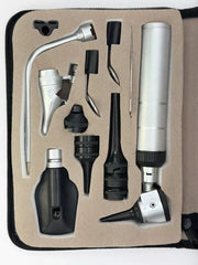 ENT Diagnostic Set Otoscope Ophthalmoscope Nasal Larynx Exam for Human & Vet