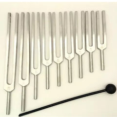 Solfeggio Tuning Fork Set of 9 DNA Healing, Chakra Sound Therapy, Mind & Body care