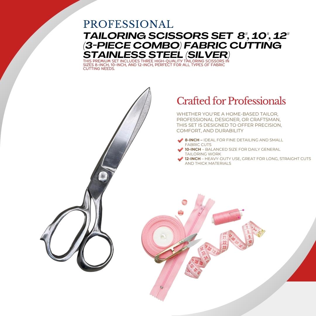 "10 inch fabric cutter shears close-up"