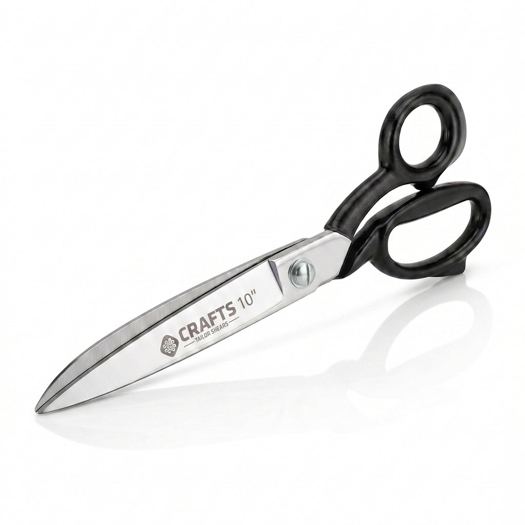 NS Crafts 10 inch heavy duty sewing scissors with grip handle