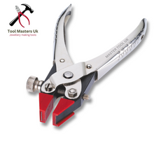 Soft jaw parallel action flat nose pliers for safe gripping of delicate parts.

