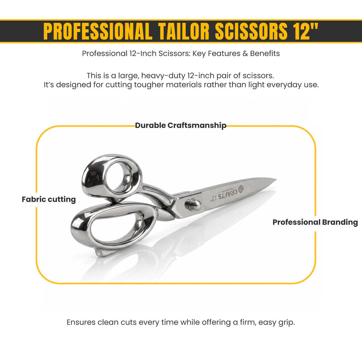 12 inch pattern cutting scissors