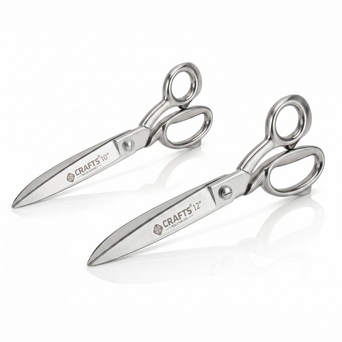 NS Crafts 10 inch and 12 inch heavy duty tailor scissors set