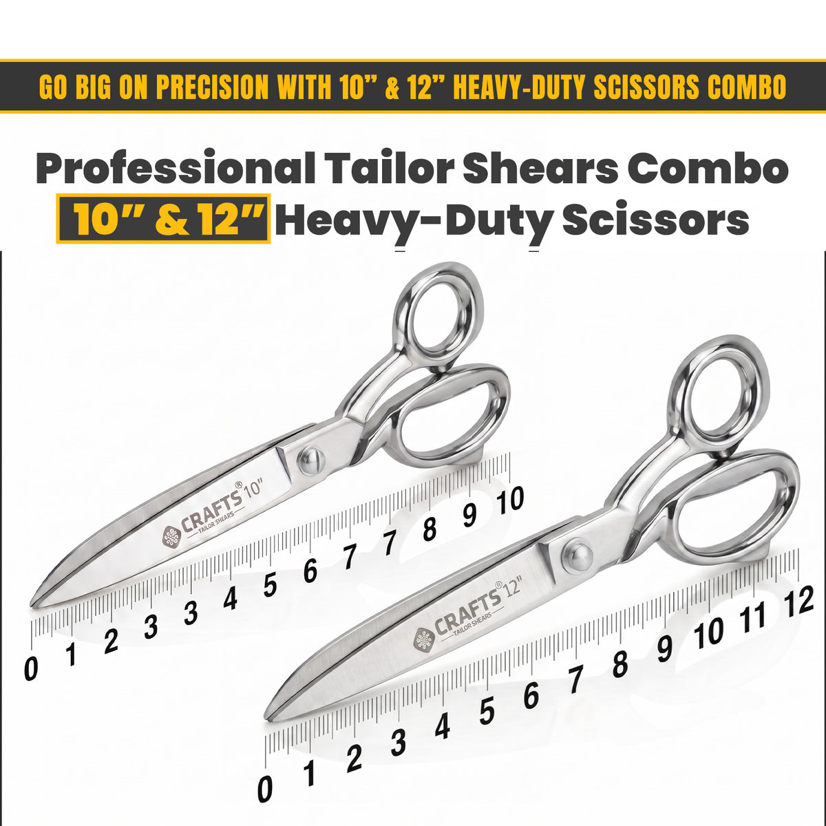Heavy duty tailor scissors cutting fabric