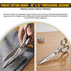 12 inch heavy duty sewing scissors