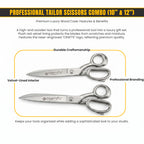 Upholstery and leather cutting shears set