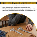 NS Crafts dressmaking scissors 10 and 12 inch