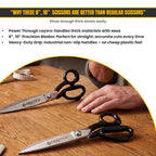 NS Crafts black handle dressmaking scissors