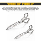 Tailor scissors set 8 and 10 inch by Tools Master UK