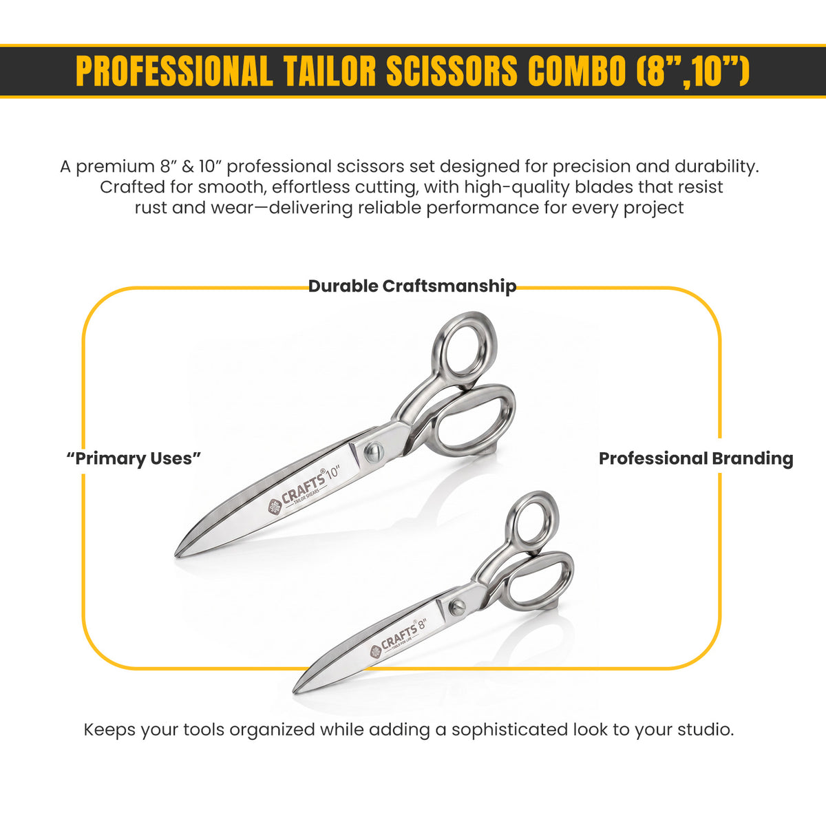 Upholstery and leather cutting shears set