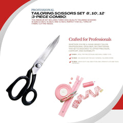 "Close-up of fabric cutting shears slicing cotton"